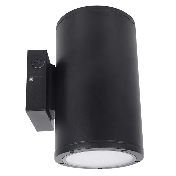 6" LED Wall Mount Cylinder Light, 4680 Lumens, 36W, CCT Selectable, 120-347V, Black or White Finish — Warehouse Lighting LED Wall Lights 36.0W 
