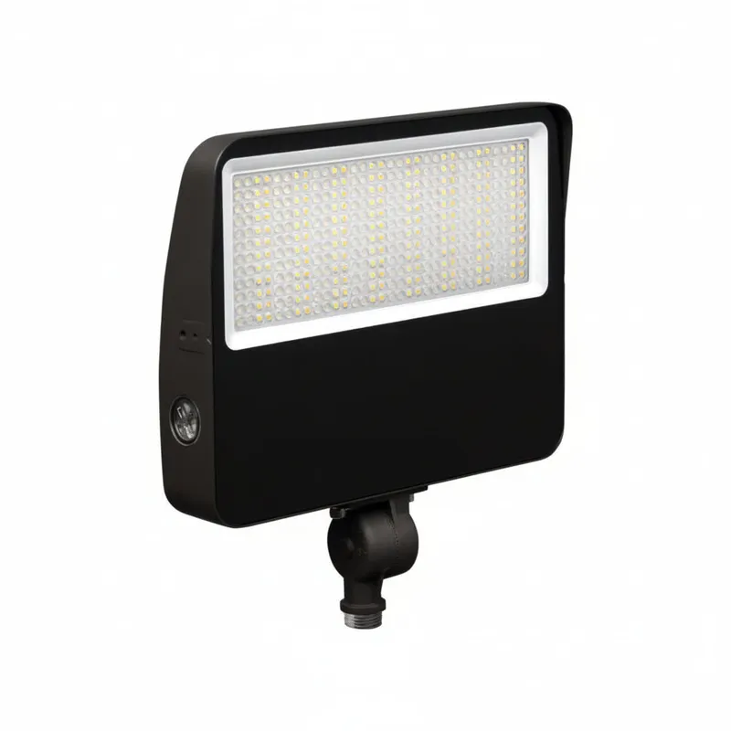 2PK LED Flood Light, 11,000 Lumen Max, Wattage and CCT Selectable, Knuckle & Trunnion, 120-277V — Warehouse Lighting LED Flood Lights  