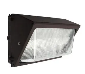 LED Traditional Wall Pack, 9000 Lumens, 60W, 4000K or 5000K, Photocell Included, 120-277V, Bronze Finish — Warehouse Lighting LED Wall Lights 60.0W 4000K