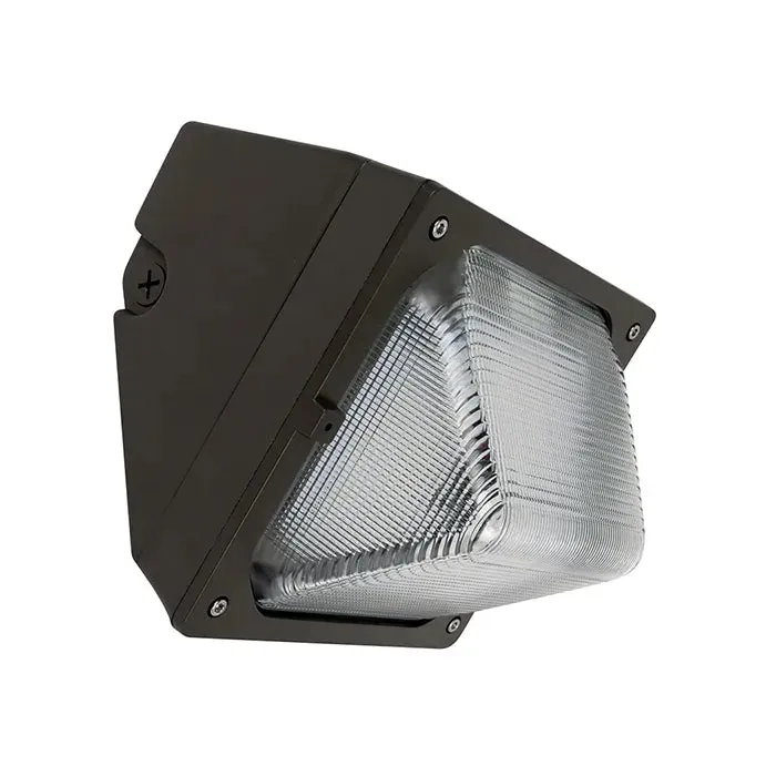 LED Traditional Wall Pack, 4200 Lumens, 28W, 4000K or 5000K, Photocell Included, 120-277V, Bronze Finish — Warehouse Lighting LED Wall Lights 28.0W 4000K
