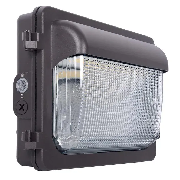 LED Traditional Wall Packs, 7538 Lumen Max, Wattage and CCT Selectable, Photocell Included, 120-277V, Bronze, Black or White Finish — Warehouse Lighting LED Wall Lights  