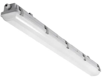 2PK 4FT LED Slim Linear Vapor Tight, 7000 Lumen Max, Wattage and CCT Selectable, 120-277V — Warehouse Lighting LED Linear Lights 48.0W 3000K