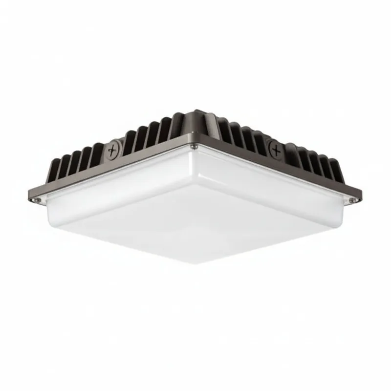 2PK LED Low Profile LED Canopy Light, 9000 Lumen Max, Wattage and CCT Selectable, 120-277V — Warehouse Lighting LED Canopy Lights 33.0W 3000K