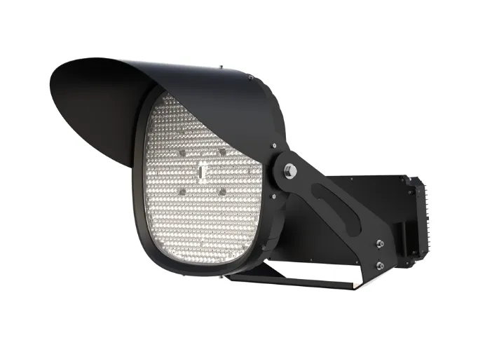 LED Sport Light, 115,224 Lumen Max, Wattage Selectable, Adjustable Beam Angle, 5000K, 200-480V — Warehouse Lighting LED Flood Lights  5000K