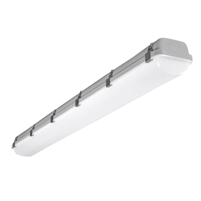 4FT LED Vapor Tight Light, 6,500 Lumen Max, Wattage and CCT Selectable, 120-277V — Warehouse Lighting LED Linear Lights 25.0W 3500K