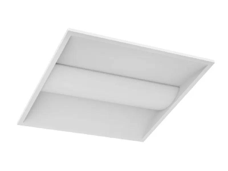 2 x 2 Foot LED Center Basket Troffer, 5200 Lumen Max, Wattage and CCT Selectable, Dimmable, 120-277V, TAA Compliant — Warehouse Lighting LED Downlights  