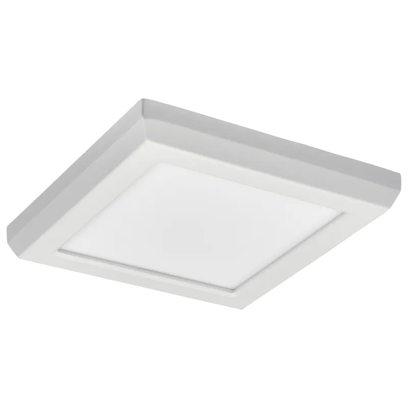 5" LED Square Flush Mount Fixture, 8W, CCT Selectable, White, Black, Bronze, Brushed Nickel Finish, 120V — Warehouse Lighting LED Downlights 8.0W 2700K