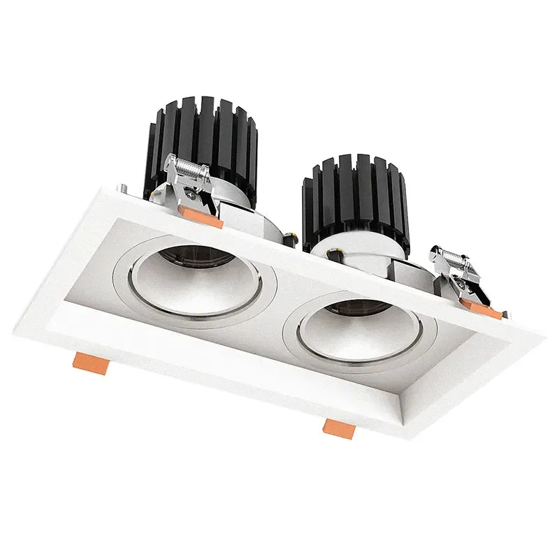 LED Architectural Winged Recessed Lights, 10W, 700 Lumens, CCT Selectable, 120V — Warehouse Lighting LED Downlights 10.0W 2700K
