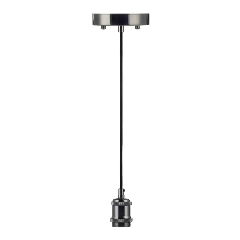 6FT Decorative Socket Pendant, Black Cord, 066 Series — Warehouse Lighting LED Landscape Lights 60.0W 