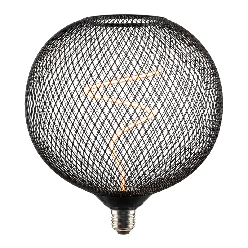 Round Metal Mesh 8in Dia. Decorative Pendant Lamp with E26 Base — Warehouse Lighting LED Landscape Lights 4.0W 1800K