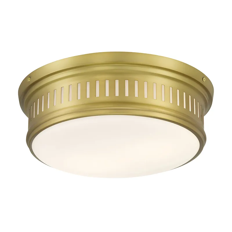 Velune 14" Wide 2-Light Flush Mount — Warehouse Lighting LED Post Top Lights  