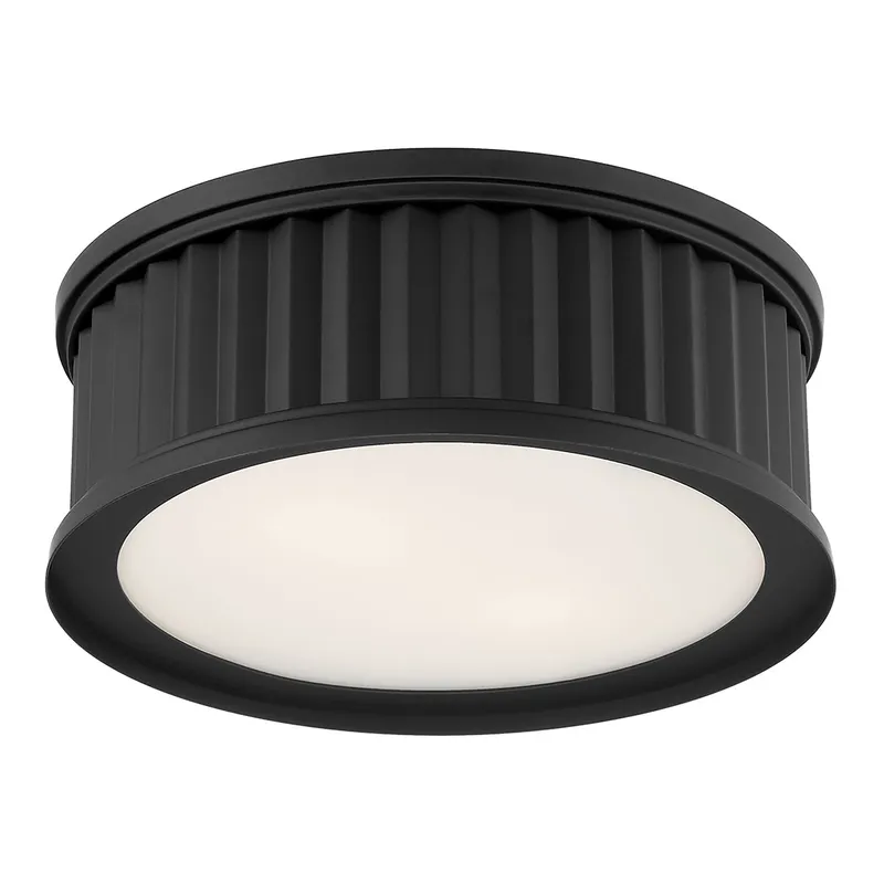 Corvella 14" Wide 2-Light Flush Mount — Warehouse Lighting LED Post Top Lights  
