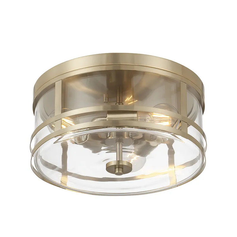 Lunden 13" Wide 3-Light Flush Mount — Warehouse Lighting LED Post Top Lights  