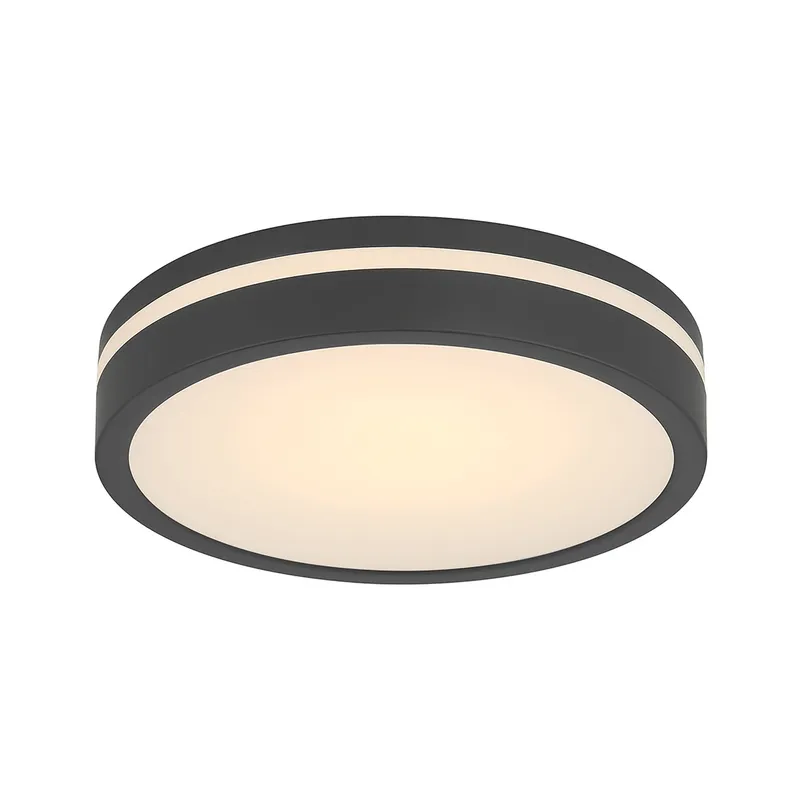Soltra 13" Wide LED Flush Mount — Warehouse Lighting LED Post Top Lights  