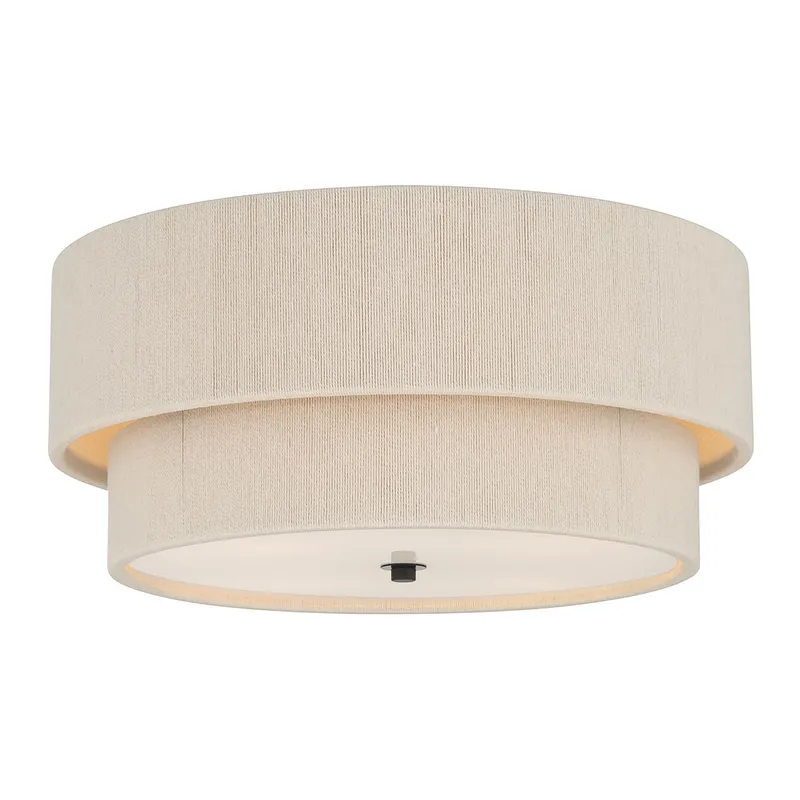Helbert 18" Wide 4-Light Flush Mount — Warehouse Lighting LED Post Top Lights  