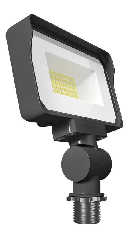 LED Flood Light, 2353 Lumen Max, Wattage and CCT Selectable, 120-277V, Bronze or White Finish — Warehouse Lighting LED Flood Lights 16.0W 3000K