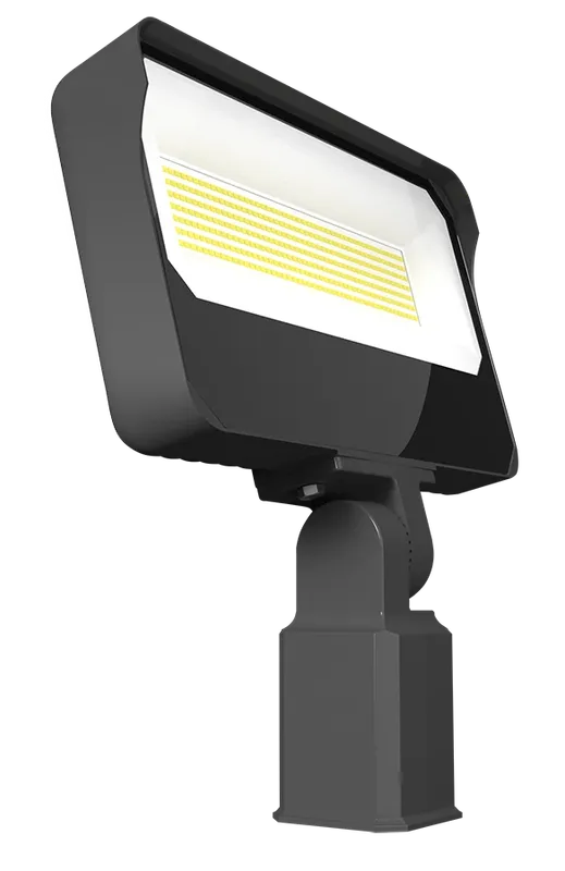 LED Flood Light, 20,065 Lumen Max, Wattage and CCT Selectable, 120-277V, Bronze or White Finish — Warehouse Lighting LED Flood Lights 130.0W 3000K