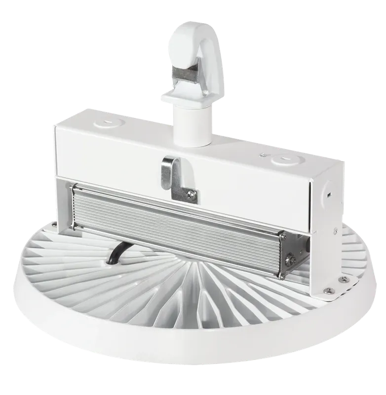 LED UFO High Bay, 15,600 Lumens, 100W, 4000K or 5000K, 120-277V, Emergency Backup Option — Warehouse Lighting LED High Bay Lights 100.0W 4000K
