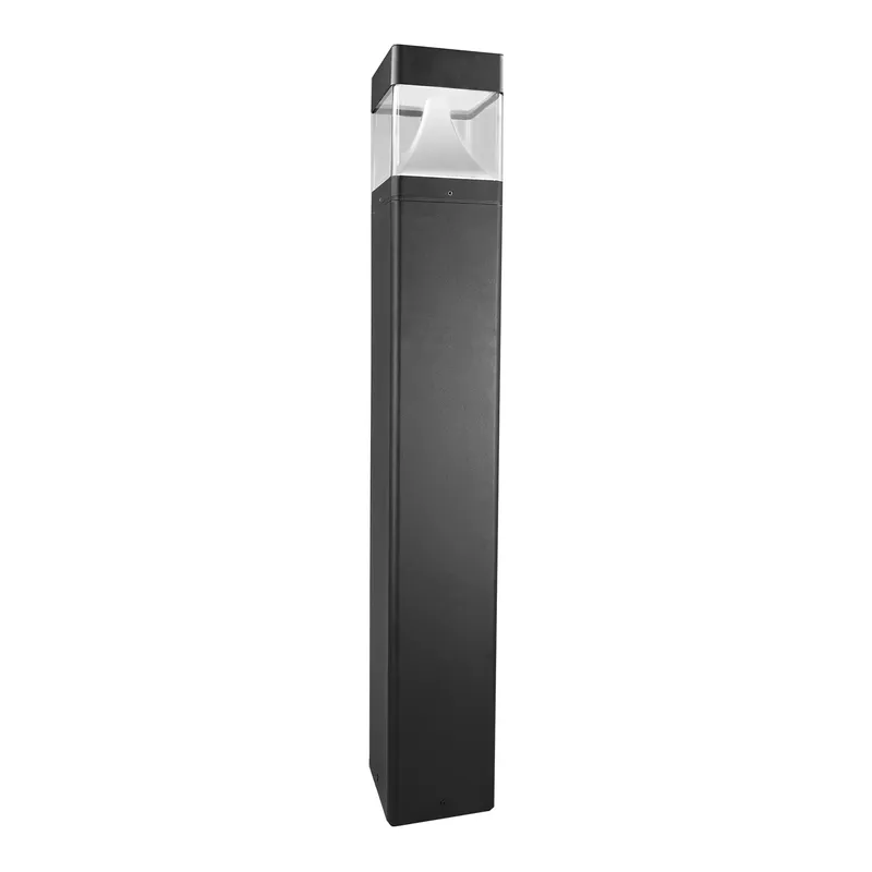 6" LED Modular Bollard System with Cone Reflector, 2000 Lumen Max, Wattage and CCT Selectable, 120-277V, Black or Bronze Finish — Warehouse Lighting LED Bollards & Pathway Lights 10.0W 3000K