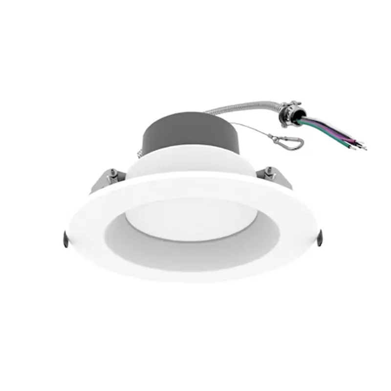 6" Commercial Downlight, 2000 Lumen Max, Wattage and CCT Selectable, 120-277V, White Finish — Warehouse Lighting LED Downlights 8.0W 2700K