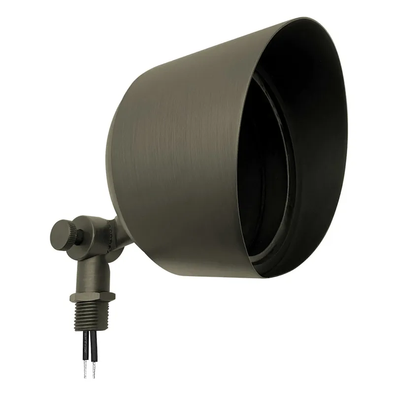 Landscape Flood Light: Large Round, 12V, Oil Rubbed Bronze or Matte Black — Warehouse Lighting LED Flood Lights 36.0W 