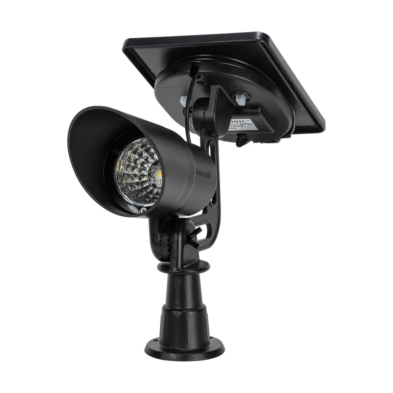 Tri-Color Progressive Outdoor Solar LED Spotlight — Warehouse Lighting LED Lighting Controls 10.0W 