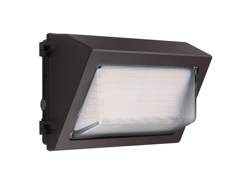 LED Traditional Wall Pack, 11,600 Lumen Max, Wattage and CCT Selectable, Beam Angle Adjustable, Integrated Photocell, 120-277V — Warehouse Lighting LED Wall Lights 80.0W 