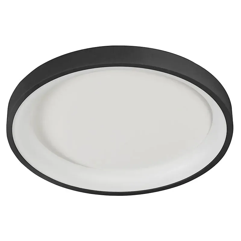 23" Flush Mount Ceiling Light, 2100 Lumens, 30W, CCT Selectable, 120V, White or Black Finish — Warehouse Lighting LED Post Top Lights 30.0W 2700K