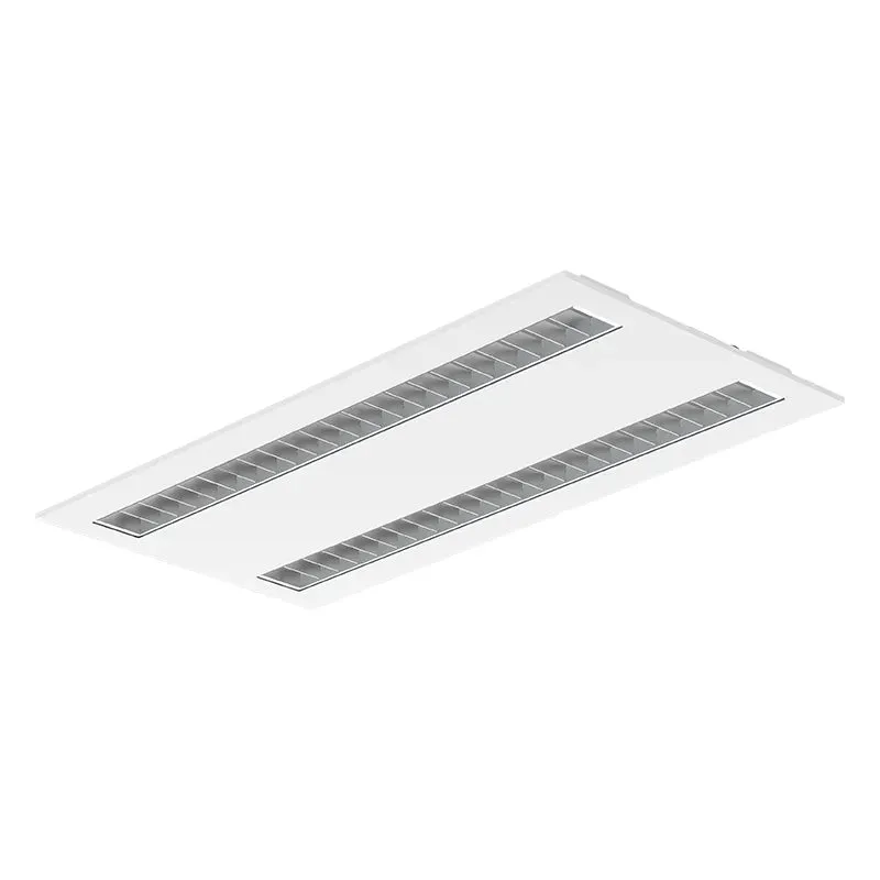 2x4 LED Architectural Grille Troffer, 6000 Lumen Max, Wattage and CCT Selectable, 120-277V — Warehouse Lighting LED Downlights 30.0W 3500K
