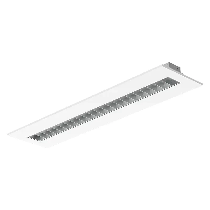 1x4 LED Architectural Grille Troffer, 4320 Lumen Max, Wattage and CCT Selectable, 120-277V — Warehouse Lighting LED Downlights 24.0W 3500K
