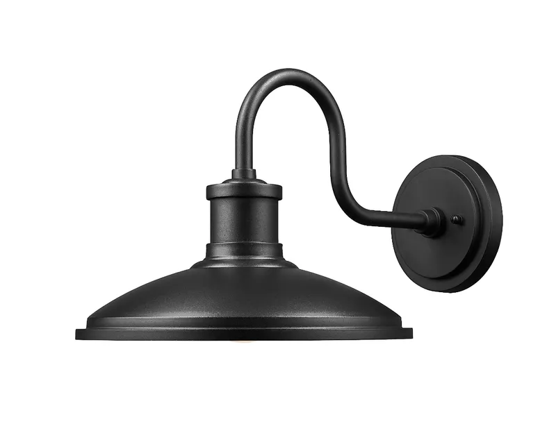 Calhoun 10" High 1-Light Outdoor Wall Sconce - Textured Black — Warehouse Lighting LED Wall Lights 60.0W 
