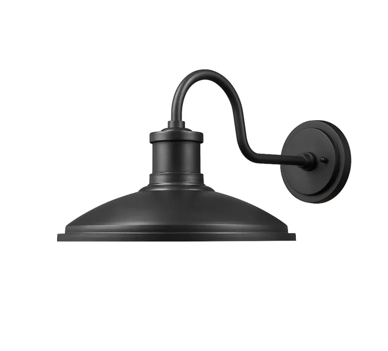 Calhoun 10.5" High 1-Light Outdoor Wall Sconce - Textured Black — Warehouse Lighting LED Wall Lights 60.0W 