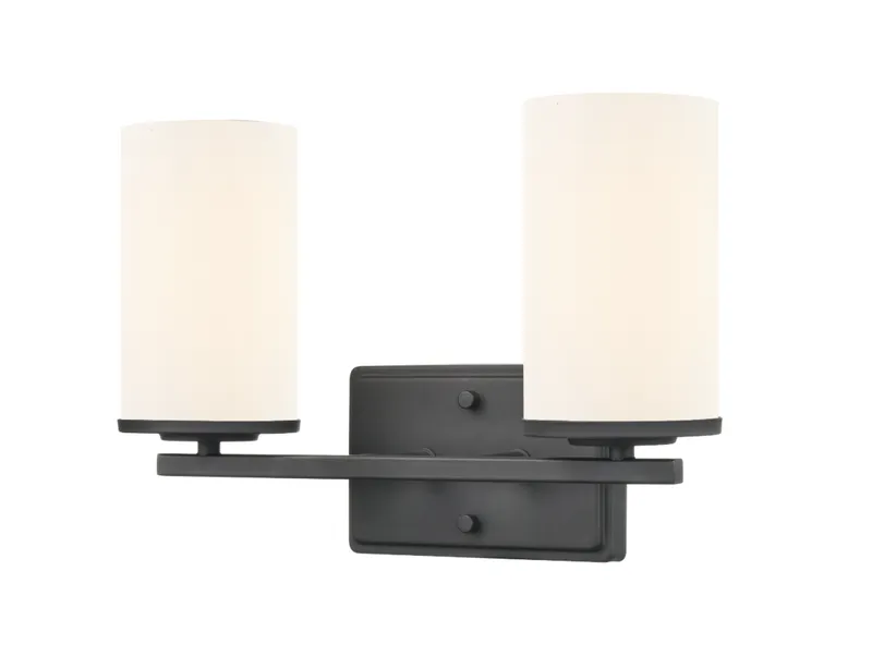 Verlana 14" 2-Light Vanity - Brushed Nickel, Chrome, Matte Black or Modern Gold — Warehouse Lighting LED Wall Lights 60.0W 