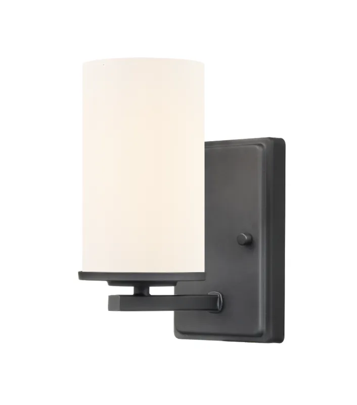 Verlana 8.75" High 1-Light Wall Sconce - Brushed Nickel, Chrome, Matte Black or Modern Gold — Warehouse Lighting LED Wall Lights 60.0W 