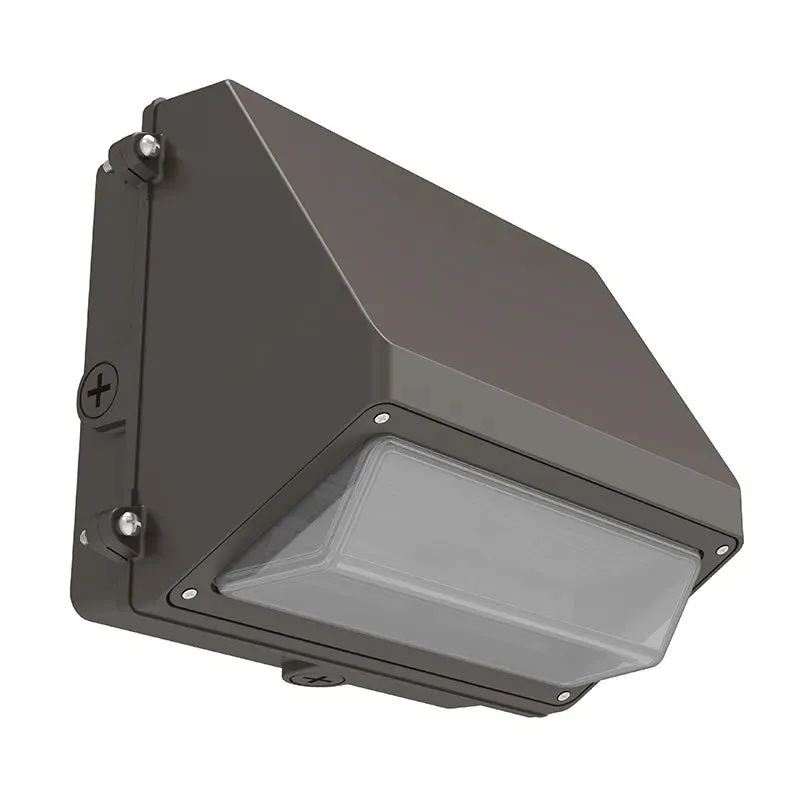 LED Full Cutoff Wall Pack, 5400 Lumen Max, Wattage and CCT Selectable, Adjustable Throw, Integrated Photocell, 120-277V — Warehouse Lighting LED Wall Lights  