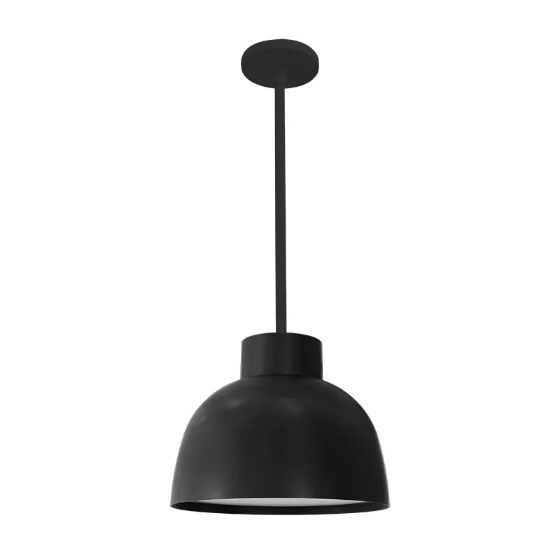 12" Dome Light with Rod Kit, 4000 Lumen Max, Wattage and CCT Selectable, 120V, White, Black or Bronze Finish — Warehouse Lighting LED Landscape Lights 30.0W 3000K