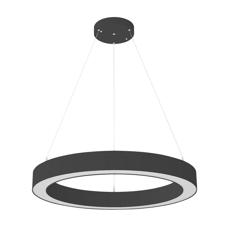 24" LED Round Up/Down Pendant Light, 4000 Lumen Max, Wattage and CCT Selectable, 120-277V — Warehouse Lighting LED Linear Lights 20.0W 3000K