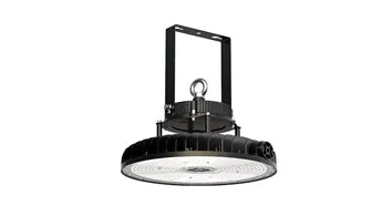 LED UFO High Bay, 85,000 Lumen Max, Wattage and CCT Selectable, 120-277V, Black Finish — Warehouse Lighting LED High Bay Lights 300.0W 3000K