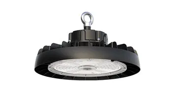 LED UFO High Bay, 40,800 Lumen Max, Wattage and CCT Selectable, 120-277V, Black or White Finish — Warehouse Lighting LED High Bay Lights 150.0W 3000K