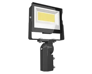 LED Flood Light, 12,215 Lumen Max, 80W, CCT Selectable, 120-277V, Slip Fitter Mount — Warehouse Lighting LED Flood Lights 80.0W 3000K