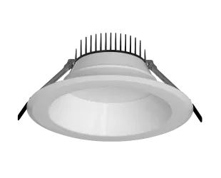 8" LED Round Commercial Downlight, 8000 Lumen Max,Wattage and CCT Selectable, 120-277V — Warehouse Lighting LED Downlights 80.0W 2700K