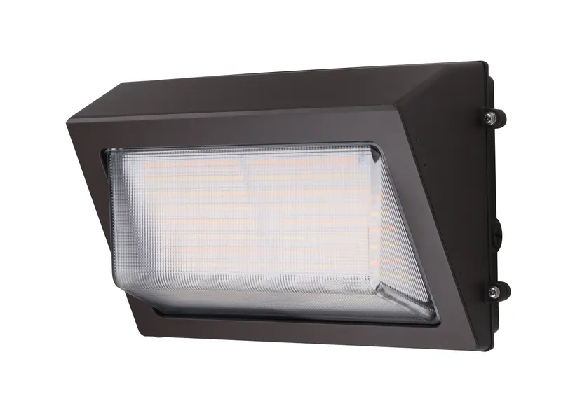 LED Traditional Wall Pack, 17,400 Lumen Max, Wattage and CCT Selectable, Beam Angle Adjustable, Integrated Photocell, 120-277V — Warehouse Lighting LED Wall Lights  
