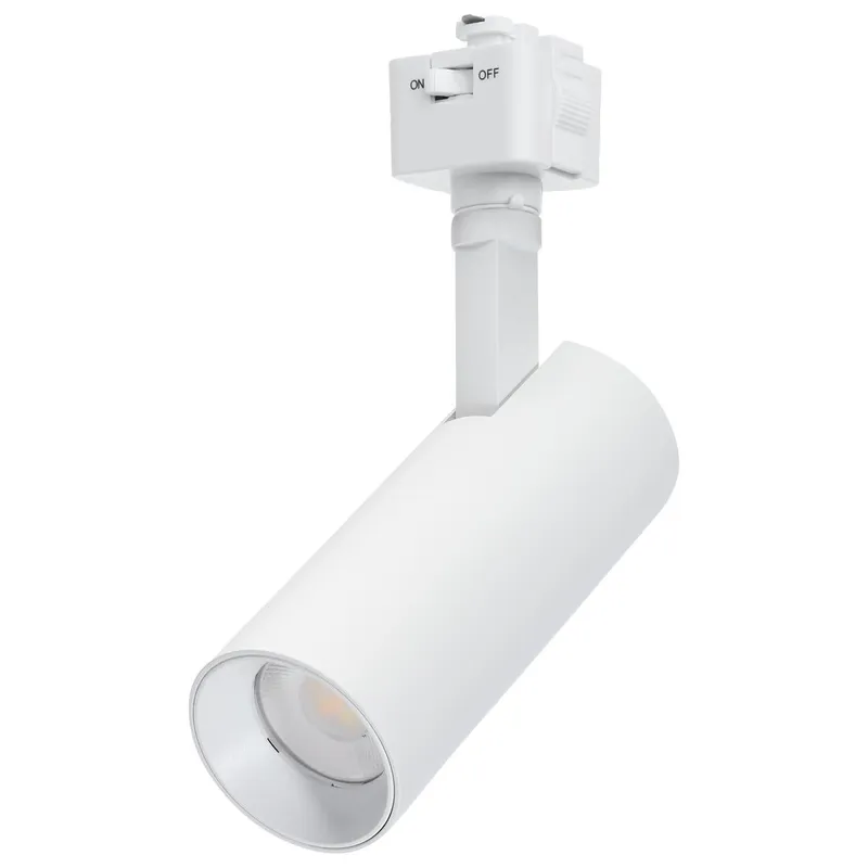10 Watt LED Track Head; 48 Degree Beam Spread; J-Style Track; 5 CCT Selectable; Matte White or Black Finish — Warehouse Lighting LED Landscape Lights 10.0W 2700K