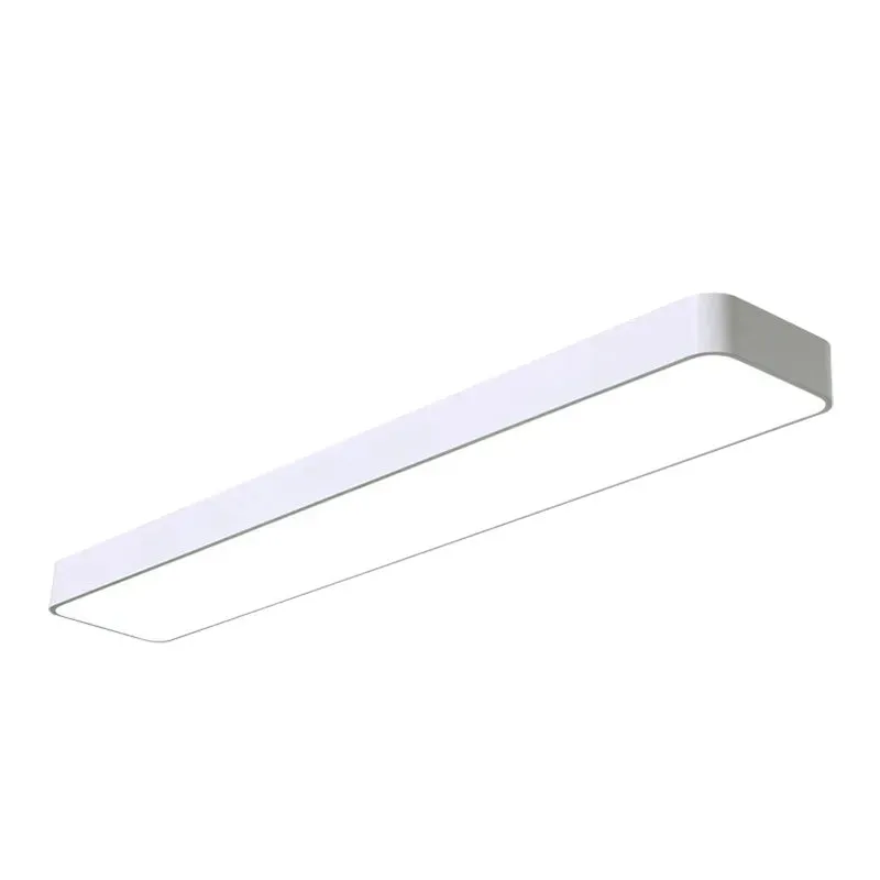 4FT LED Surface Ceiling Light, 3000 Lumen Max, Wattage and CCT Selectable, 120-277V, White or Black Finish — Warehouse Lighting LED Post Top Lights 36.0W 2700K