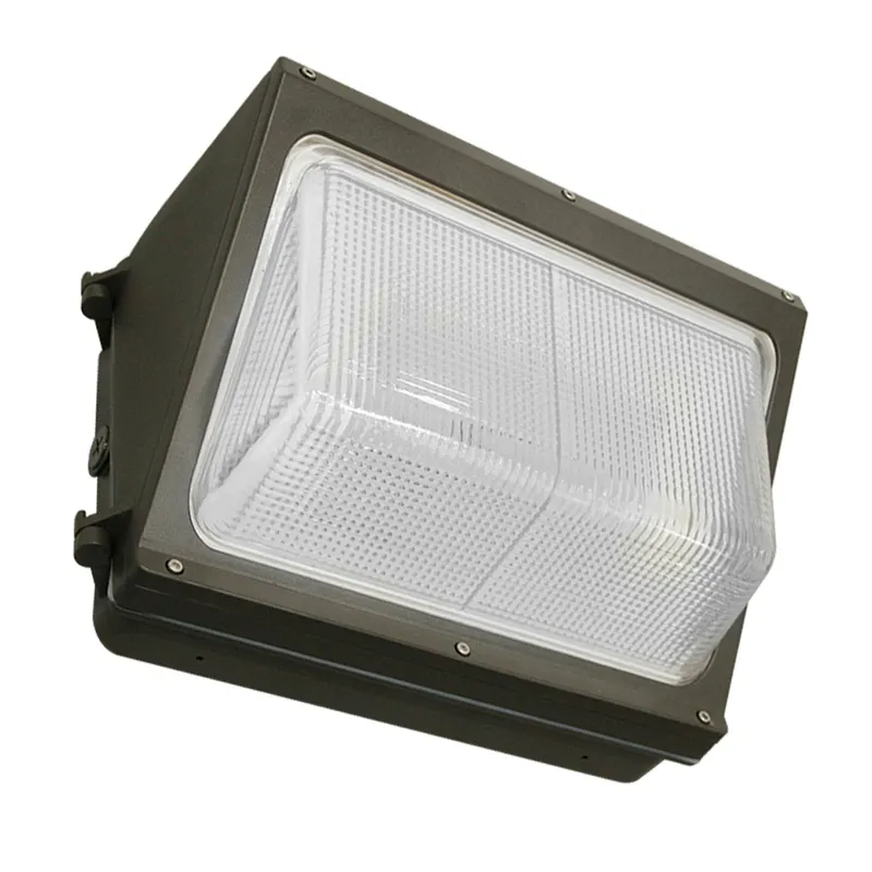 LED Wall Pack, 8,700 Lumen Max, Wattage, CCT and Optic Selectable, Integrated Photocell, 120-347V, Bronze, Black or White Finish — Warehouse Lighting LED Wall Lights  5000K