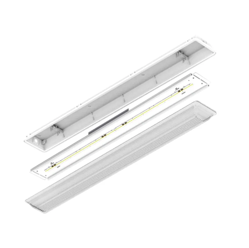 4FT LED Vapor Tight Retrofit Kit, 2670 Lumens, 18W, 3000K, 3500K, 4000K, or 5000K, 120-277V — Warehouse Lighting LED Downlights 18.0W 3000K