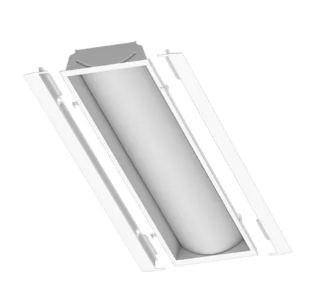 1 X 4 Foot LED Troffer Retrofit Kit, 6100 Lumens, 4000K, 120-277V — Warehouse Lighting LED Downlights 46.0W 4000K