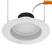 6" LED Retrofit Downlight, 900 Lumens, 10.5W, CCT Selectable, Smooth Trim, 120V — Warehouse Lighting LED Downlights 10.5W 2700K