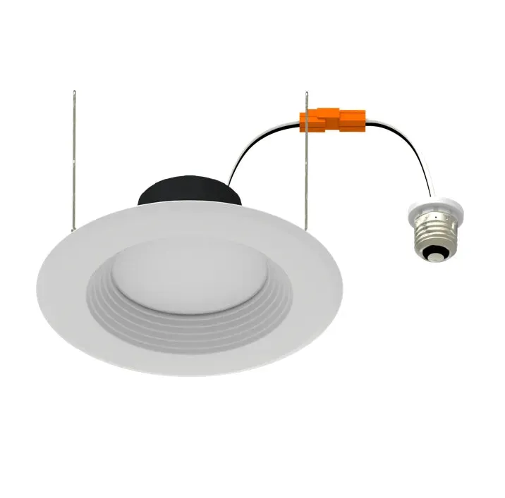6" LED Retrofit Downlight, 900 Lumens, 10.5W, CCT Selectable, Baffle Trim, 120V — Warehouse Lighting LED Downlights 10.5W 2700K