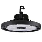 HoverBay LED UFO Highbay, 29,000 Lumens, 200W, CCT Selectable, 120-277V, Black Finish — Warehouse Lighting LED High Bay Lights 200.0W 4000K